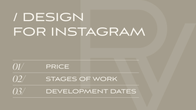 DESIGN FOR INSTAGRAM | V.RICH STUDIO
