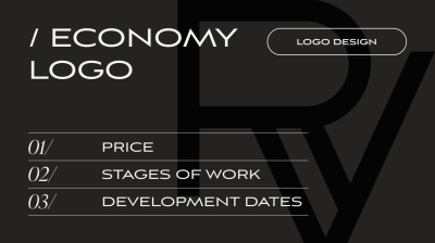 LOGO DEVELOPMENT,  “ECONOMY LOGO” PACKAGE | V.RICH STUDIO