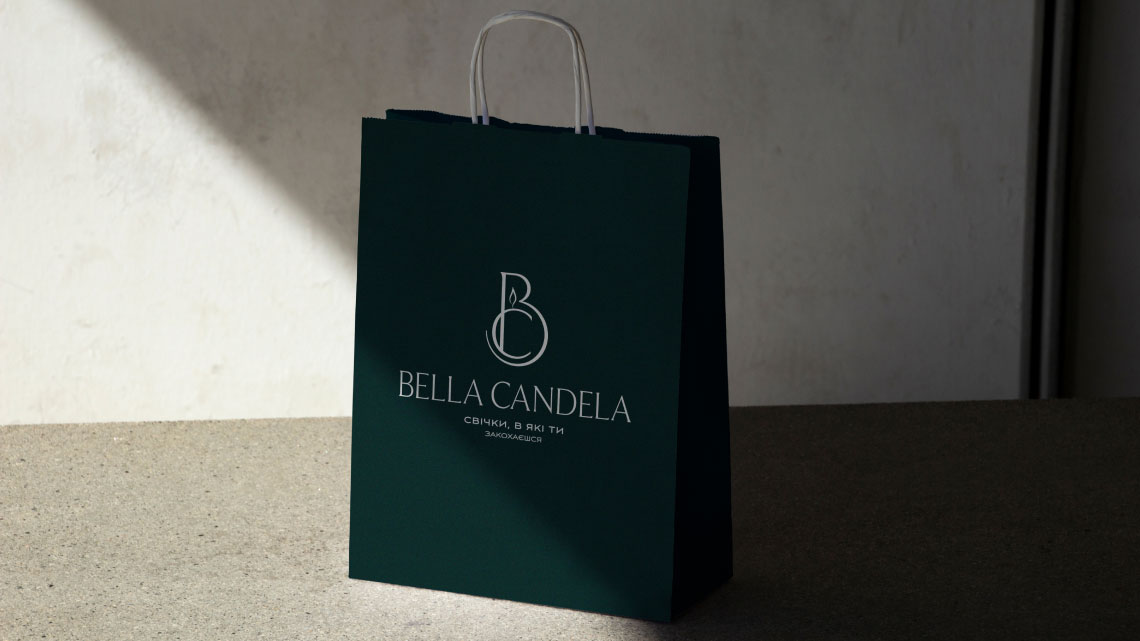 Огляд дизайну для бренду Bella Candela