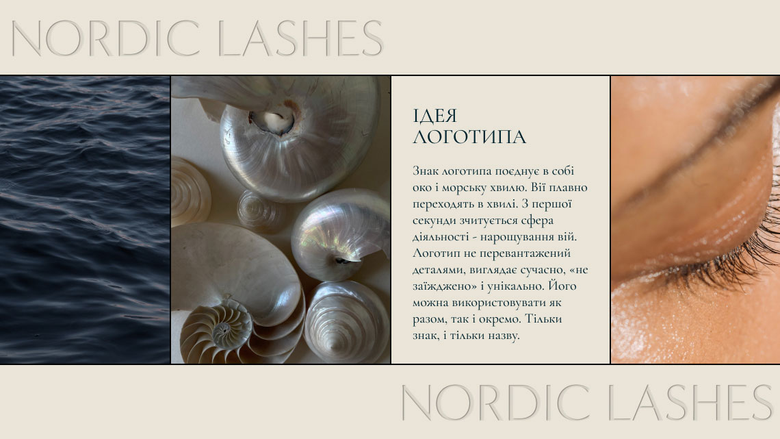 Огляд дизайну для бренду Nordic Lashes