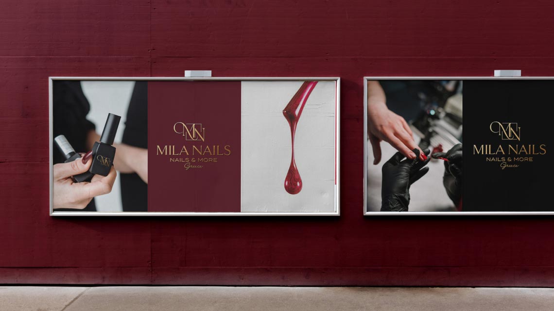 Огляд дизайну для бренду Mila Nails 