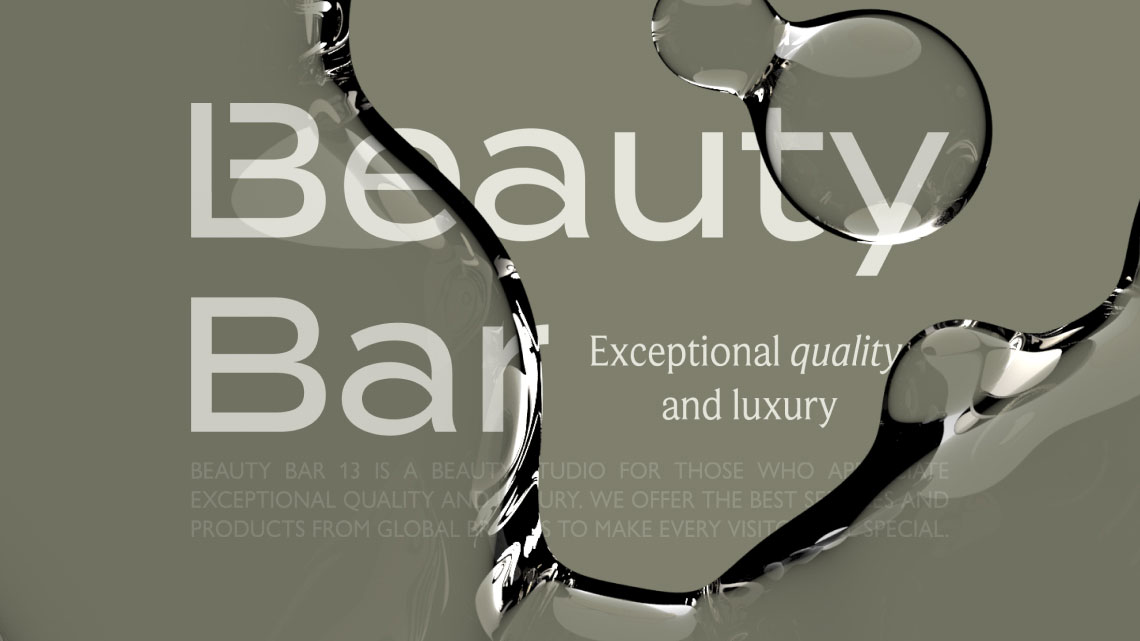 Design overview for the brand Beauty Bar
