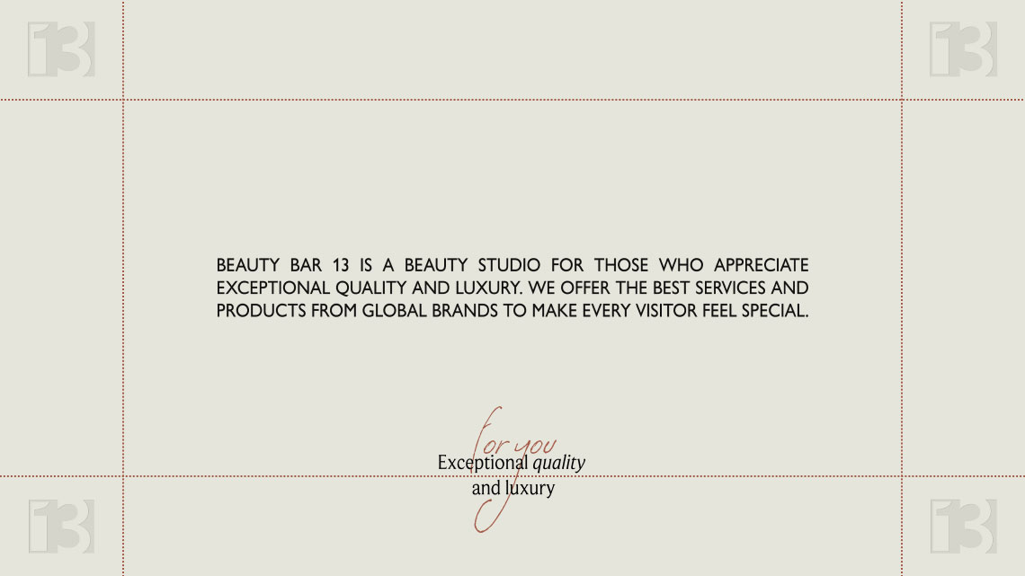 Design overview for the brand Beauty Bar