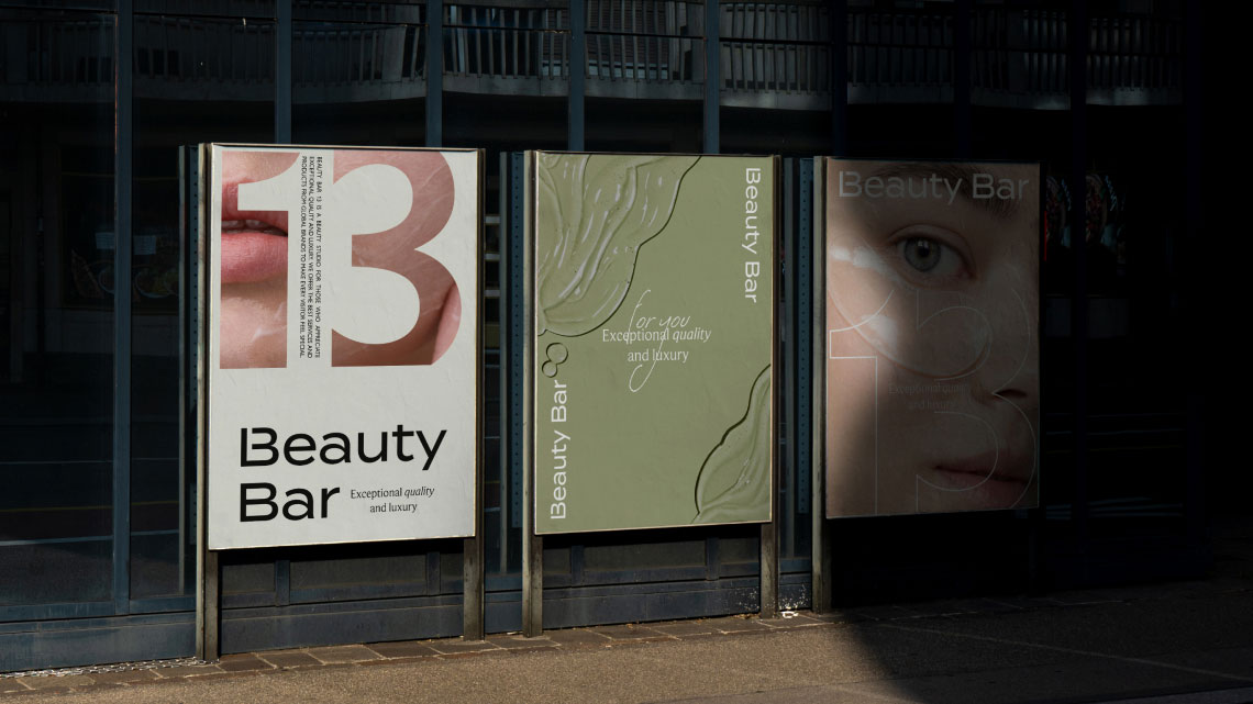 Design overview for the brand Beauty Bar