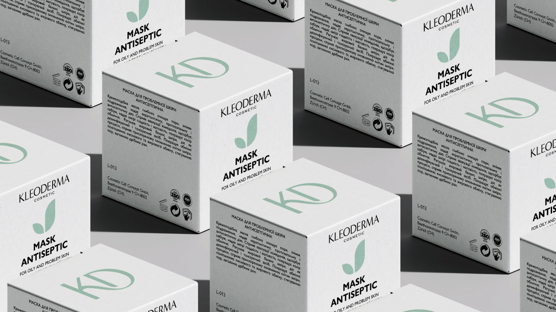 Design overview for the brand Kleoderma