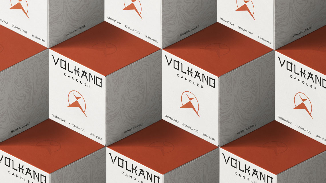 Огляд дизайну для бренду VOLCANO