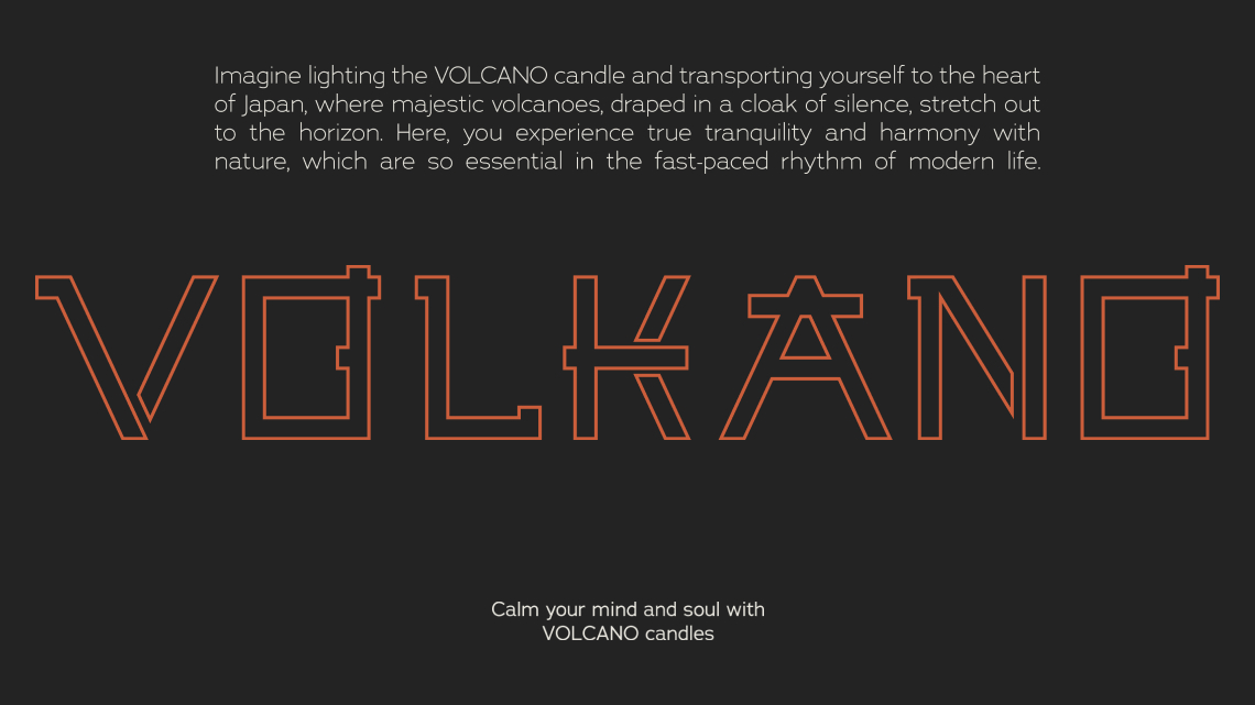 Огляд дизайну для бренду VOLCANO