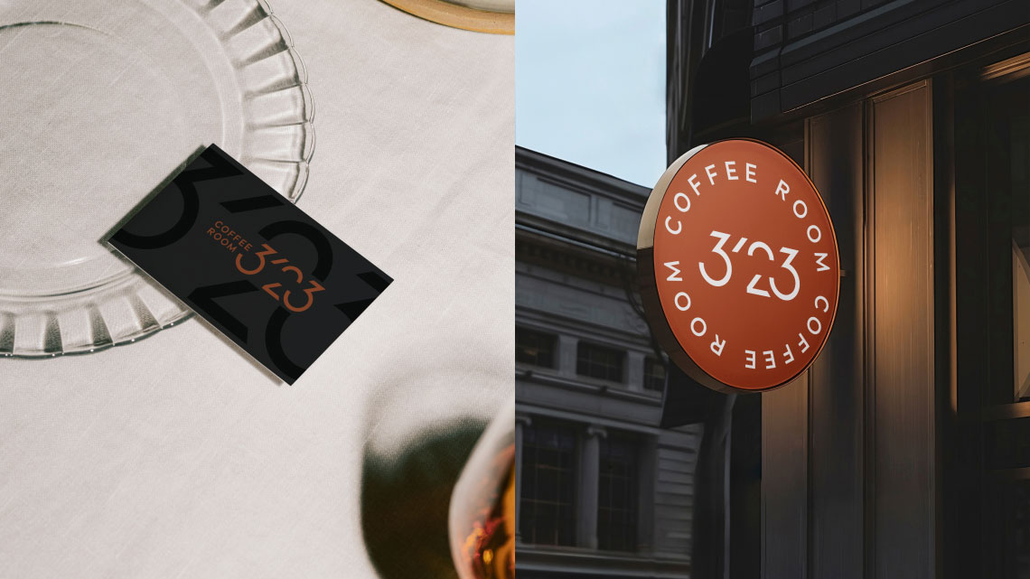Design overview for the brand Coffee Room 3/23 (Rebranding)