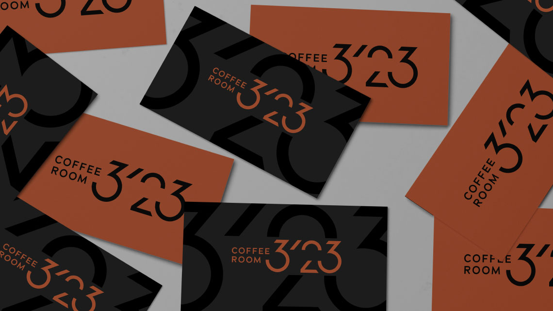 Design overview for the brand Coffee Room 3/23 (Rebranding)