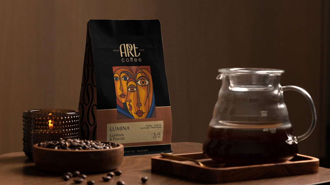 Обзор дизайна для бренда ART COFFEE