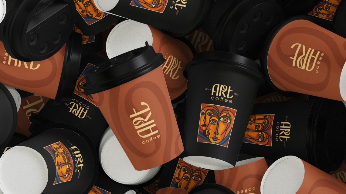 Обзор дизайна для бренда ART COFFEE