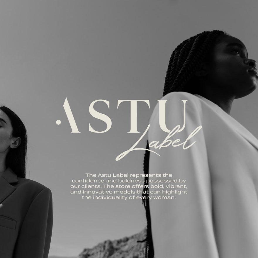 Logo and design development for brand Astu Label