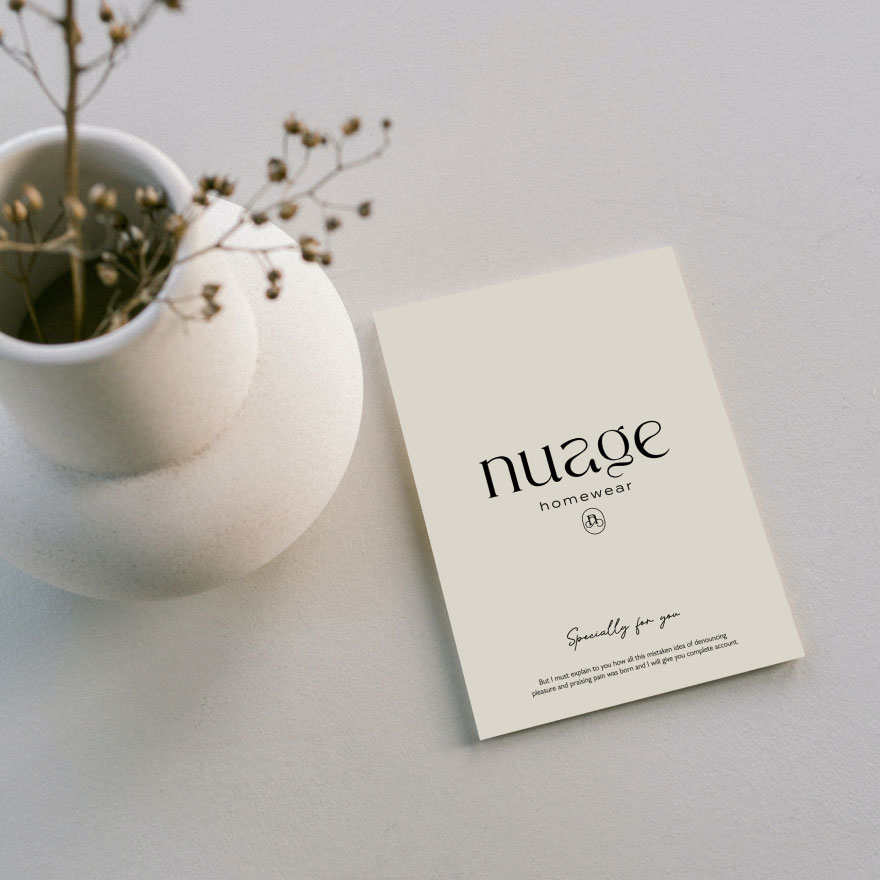 Logo and design development for brand Nauge