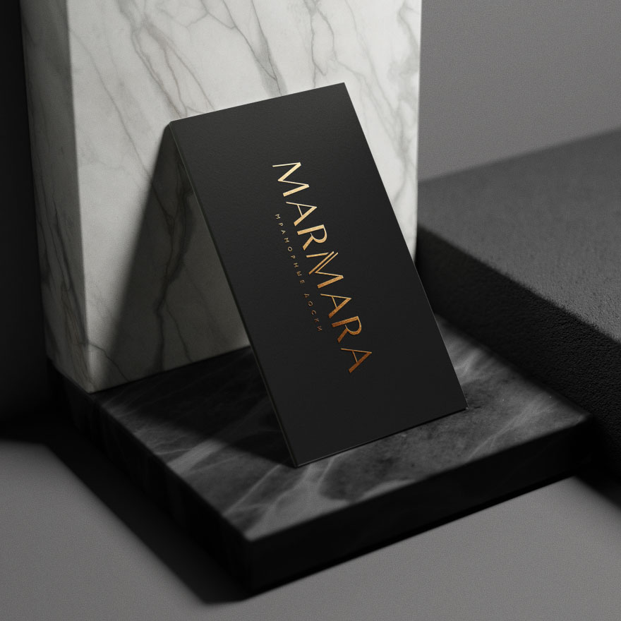 Logo and design development for brand Marmara