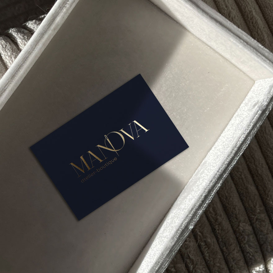 Logo and design development for brand Manova