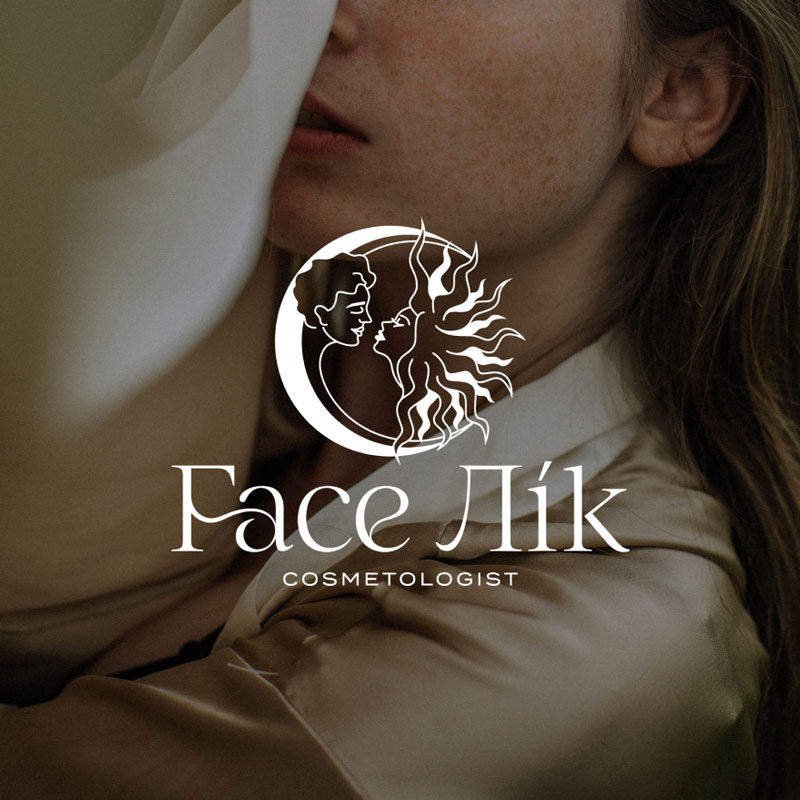 Logo and design development for brand Face Lik