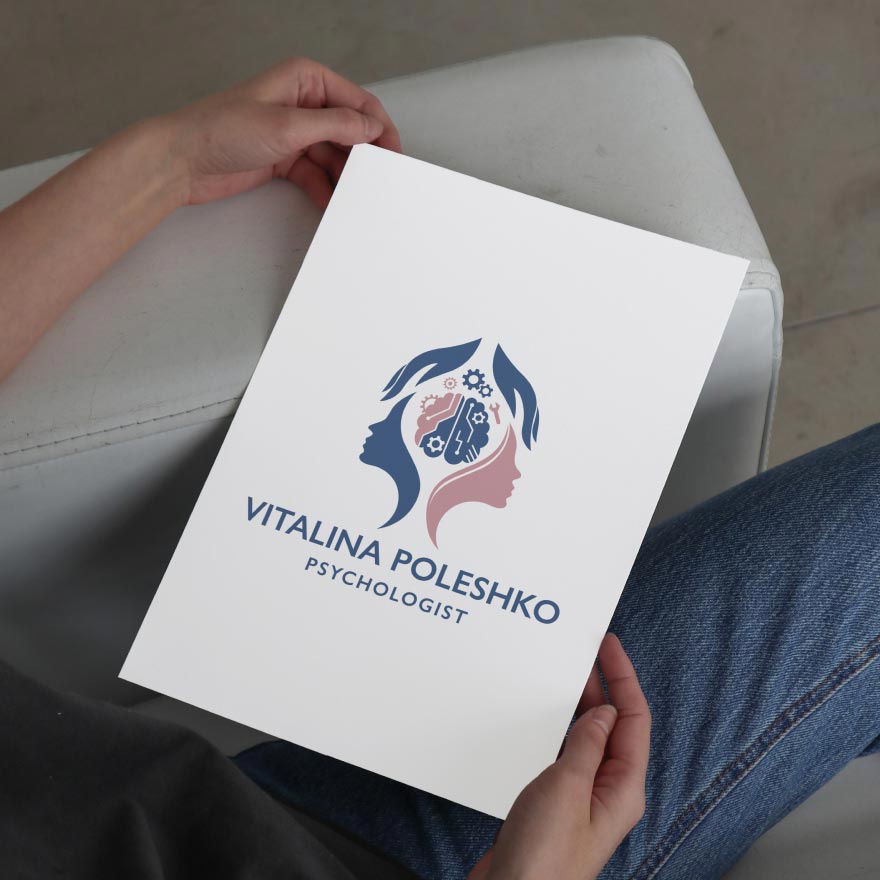 Logo and design development for brand Vitalina Poleshko