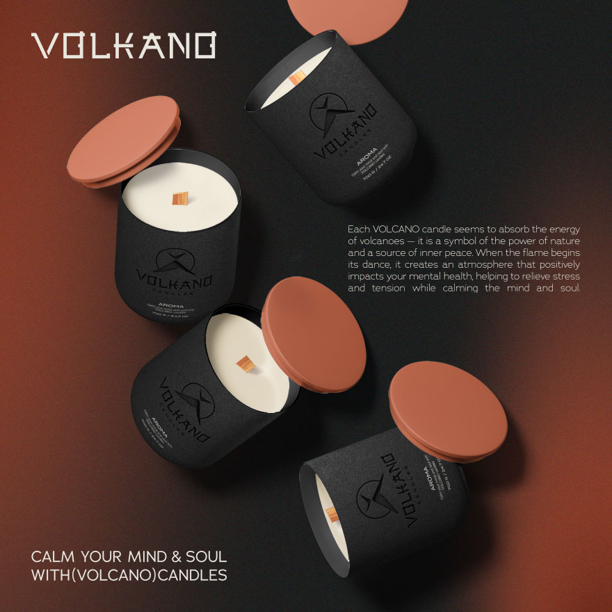 Design overview for the brand VOLCANO