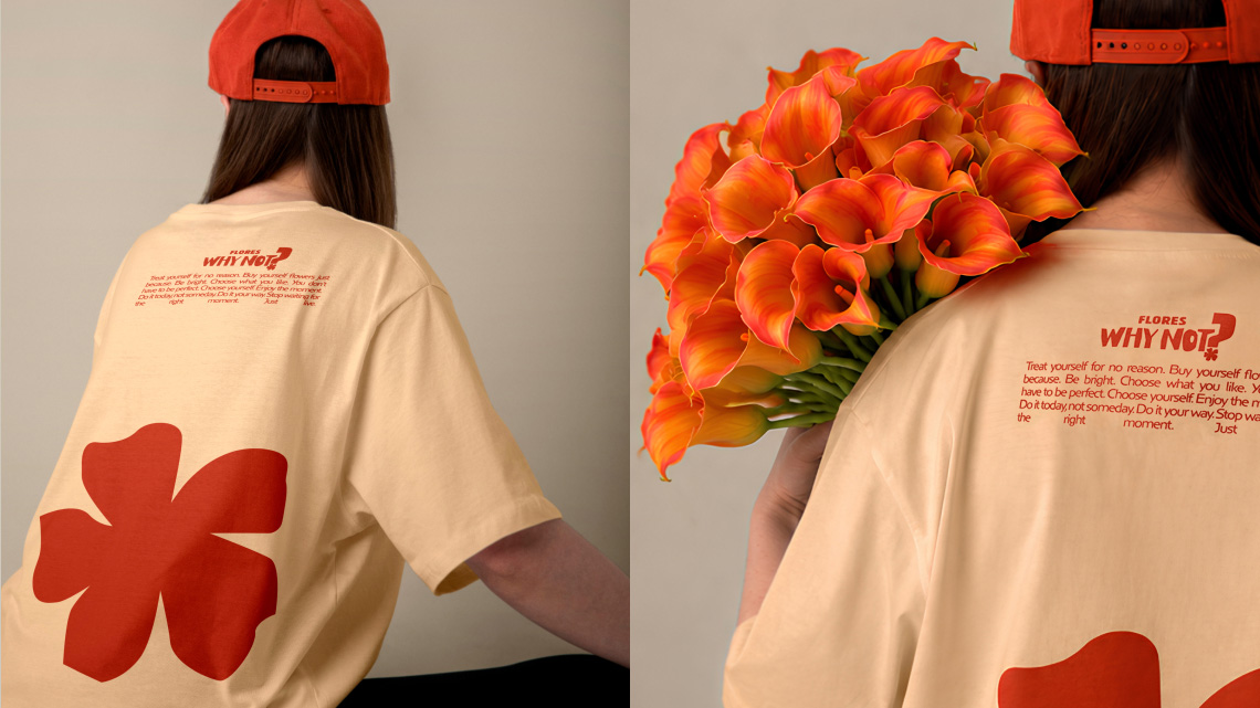 Обзор дизайна для бренда WHY NOT FLORES