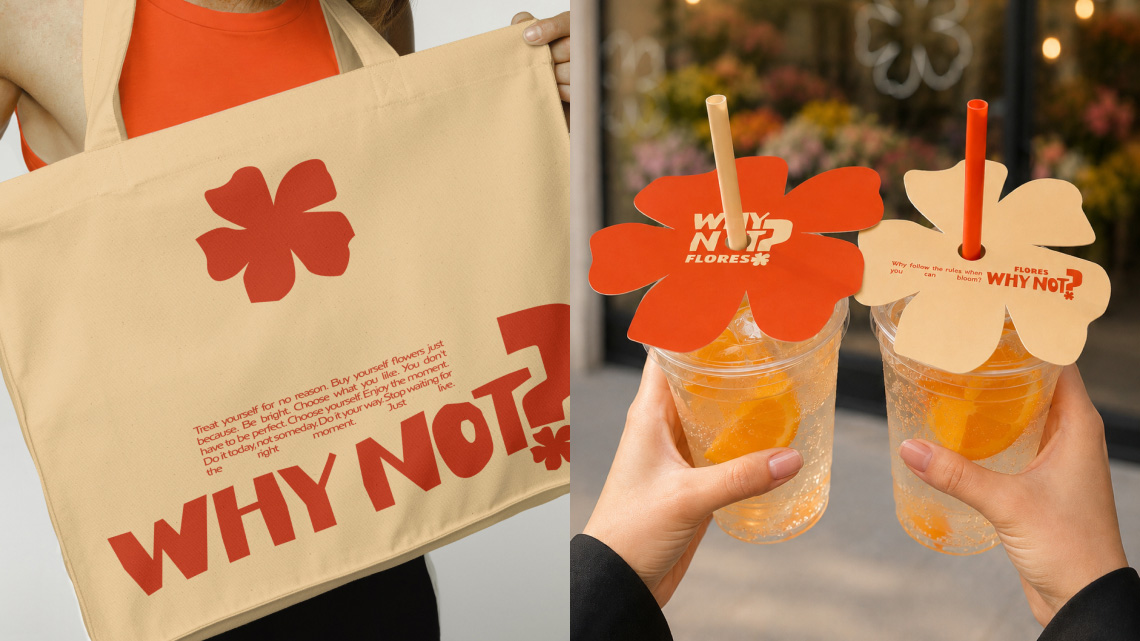 Огляд дизайну для бренду WHY NOT FLORES